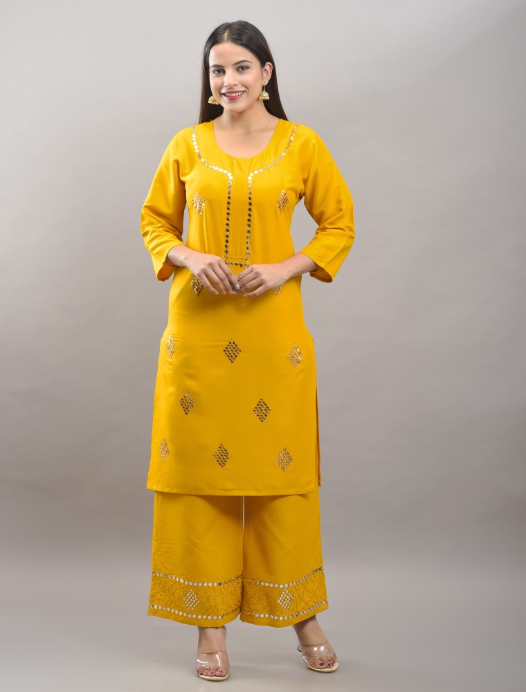 Kurti with hotsell palazzo on flipkart