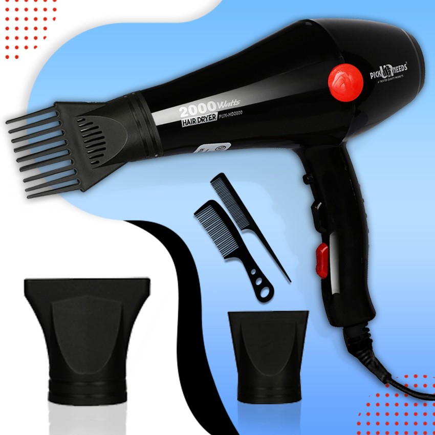 Buy VEGA Pro Touch 18002000 Watts Professional Hair Dryer with 2  Detachable Nozzles VHDP02 Black Online in India  Pixies