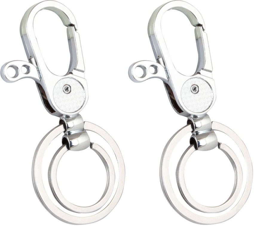 DECCAN Steel Key Ring Clip Hook Keychain Holder For Bikes Car Men