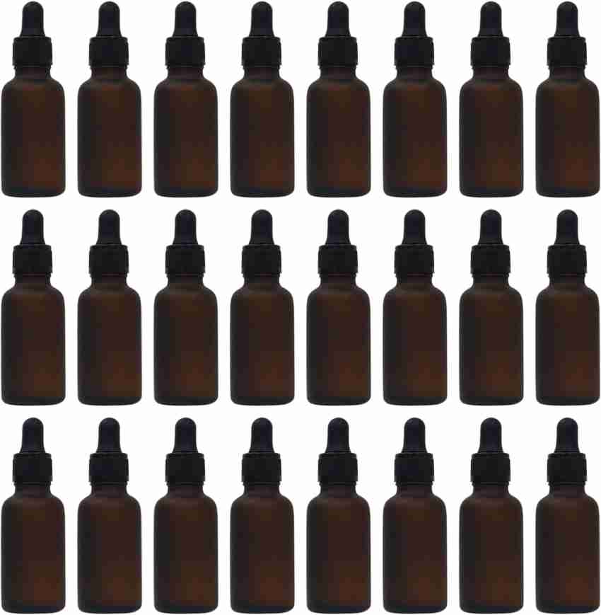 10mL Reagent Glass Storage Bottle 12Pcs Round Plastic Screw Cap Lab Home  Brown