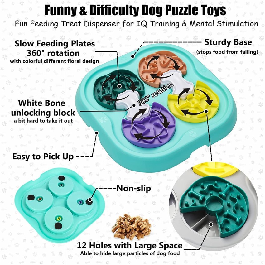 1pc Dog Puzzle Toys Interactive Puzzle Game Dog Toy For Smart Dogs IQ  Stimulation Treat Puzzle Toy For Dogs Treat Training,Puzzle Slow Feeder To  Aid P
