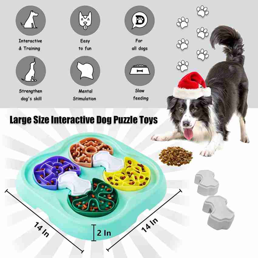Pet Supplies : Dog Puzzle Toys, Large Size Interactive Dog Toys for Large  Smart Dogs as Dogs Food Puzzle Feeder Toys for IQ Training&Mental  Enrichment,Funny&Difficulty Treat Puzzle for Medium Dogs to Keep