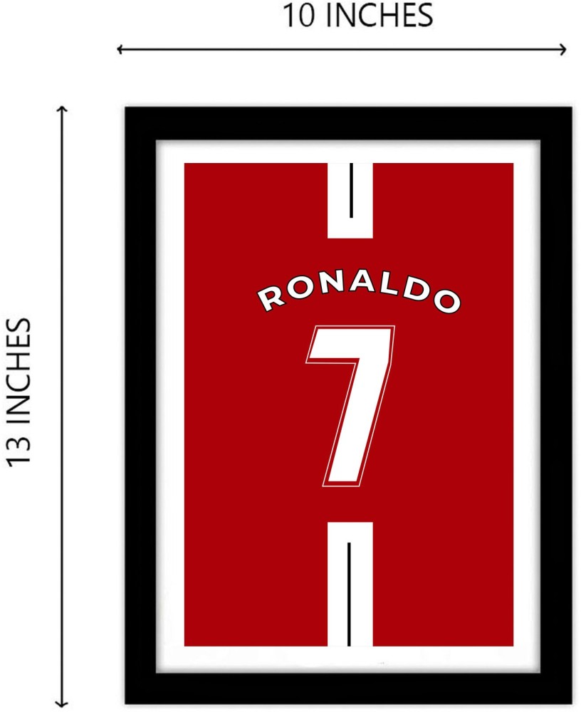 Ronaldo Manchester Jersey Framed Poster for Room & Office(10x13