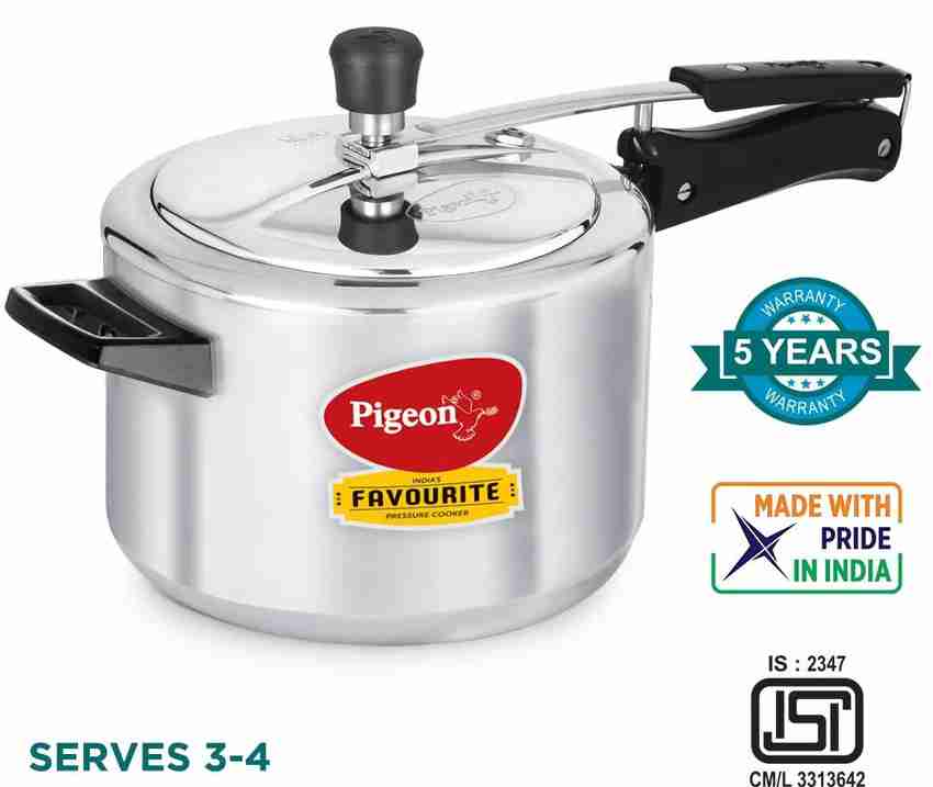 Pigeon Favourite 5 L Induction Bottom Pressure Cooker Price in