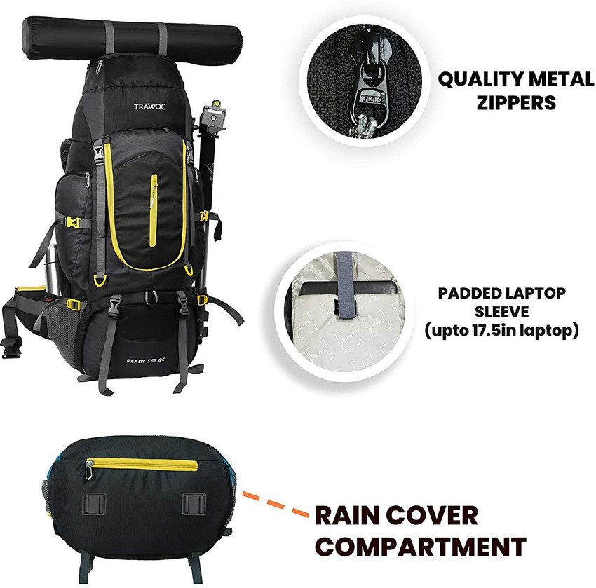 TRAWOC 75 Liter Travel Backpack for Hiking Trekking Bag Camping