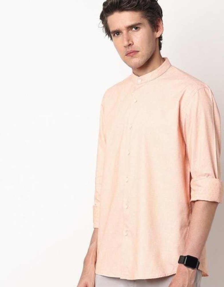 Netplay Men Solid Casual Orange Shirt - Buy Netplay Men Solid Casual Orange  Shirt Online at Best Prices in India