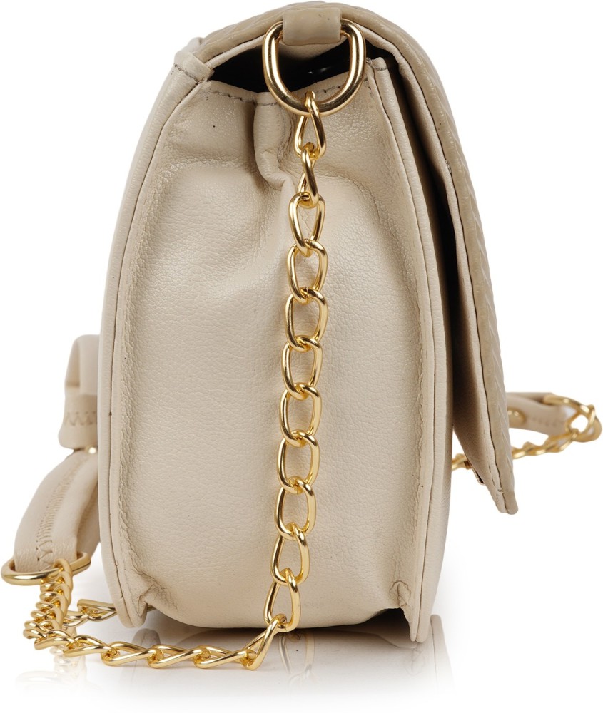 Golden chain store sling bags