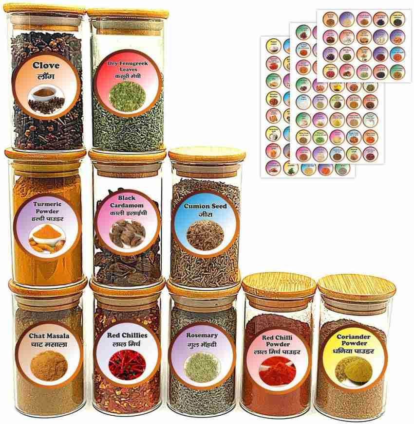 Kitchen Round Spice Labels - 144 stickers Chalkboard Spice Labels Sticker  Reusable Spice Jar Label Spice Organization Storage