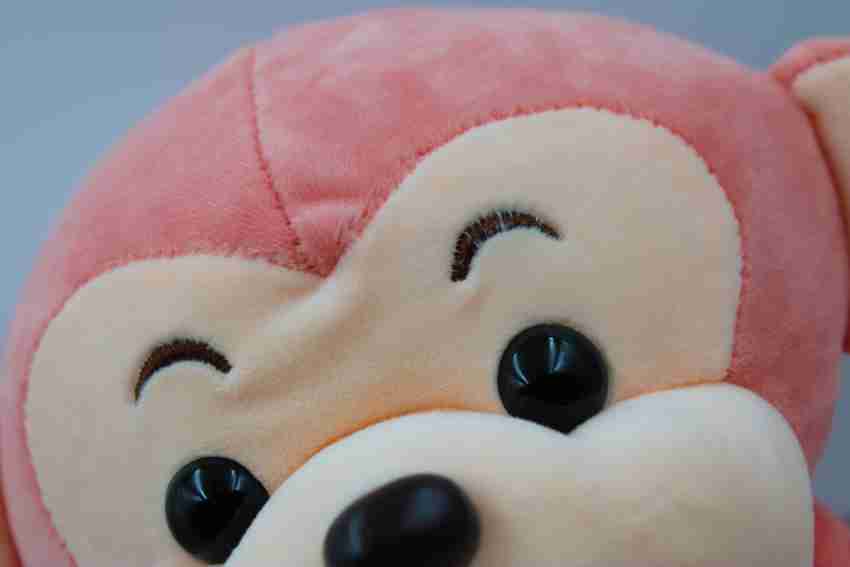 Pink monkey plush toy clearance