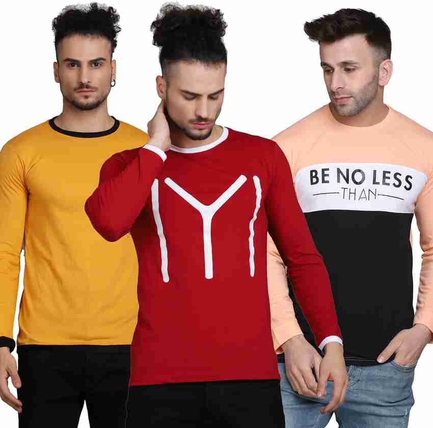TOKO FASHION Solid Men Round Neck Multicolor T Shirt Buy TOKO