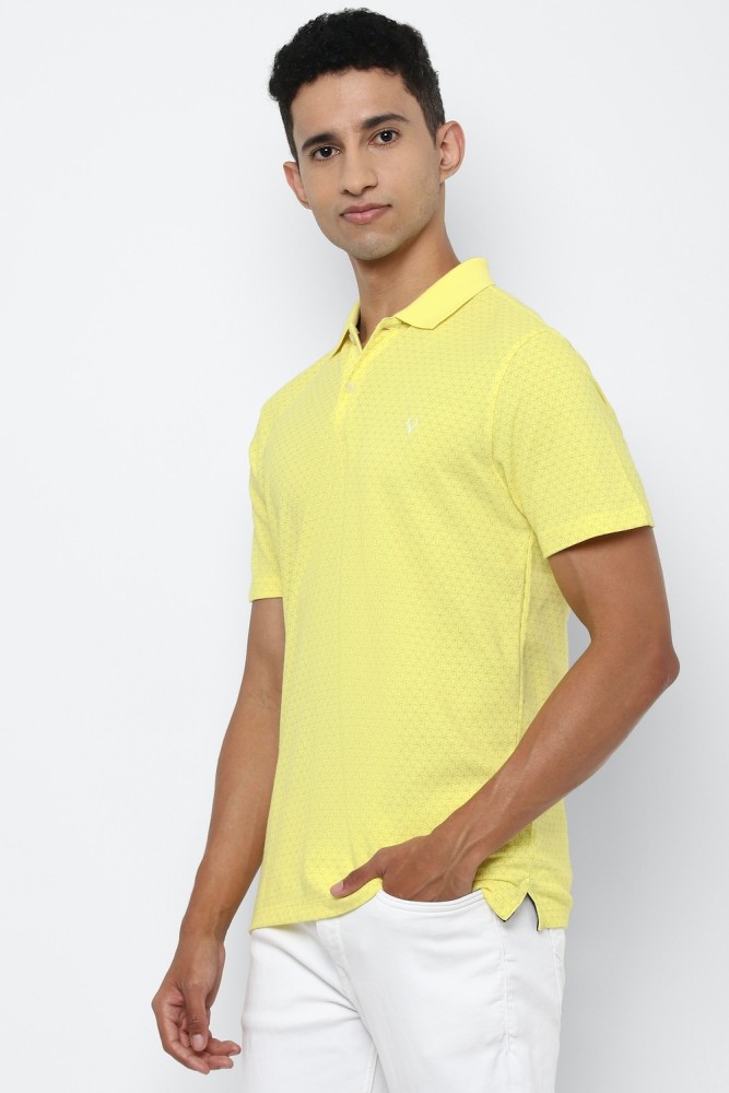 allen solly yellow t shirt