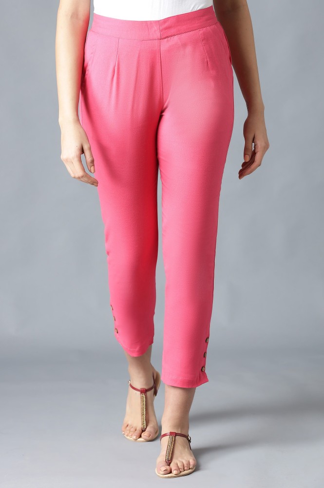 Buy Jaipur Kurti Blush Pink Mid Rise Pants for Women Online  Tata CLiQ