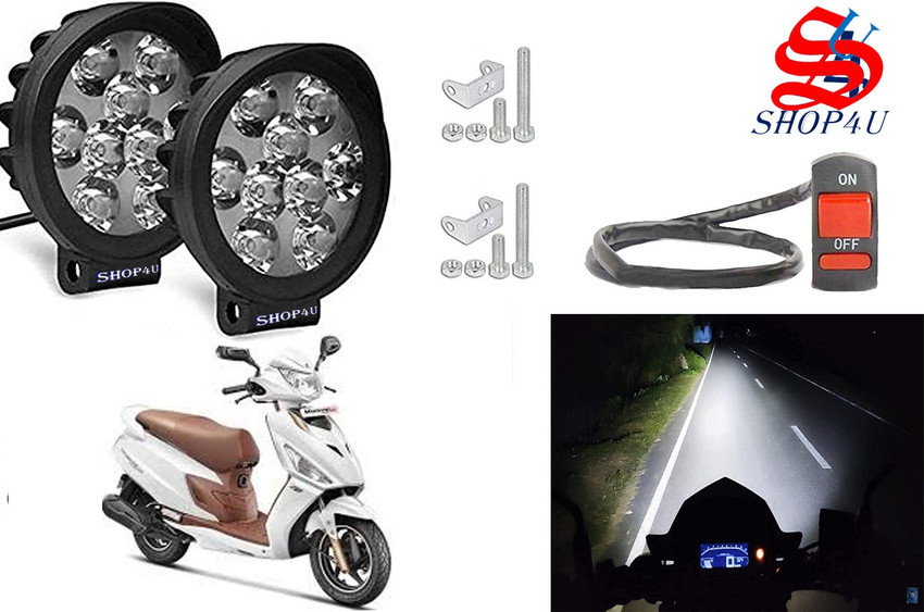 SHOP4U Waterproof 9 Cap LED Fog Light with Switch for Hero Maestro