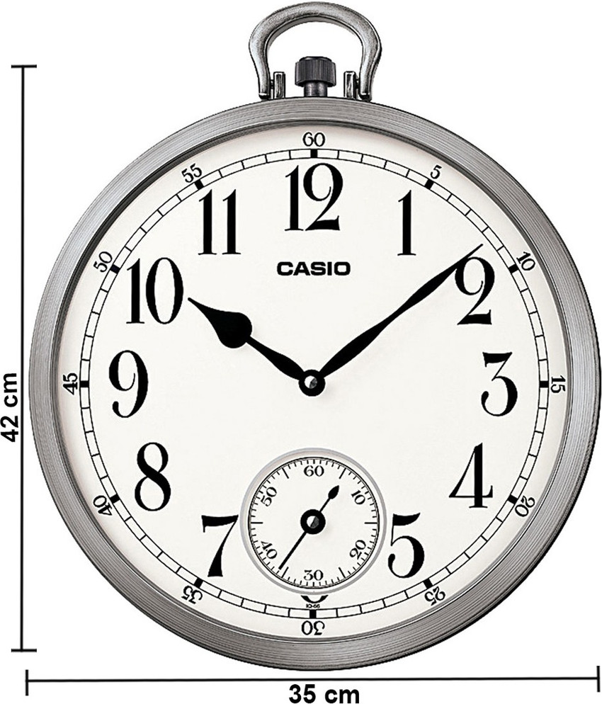CASIO Analog 41.7 cm X 35.8 cm Wall Clock Price in India Buy CASIO Analog 41.7 cm X 35.8 cm Wall Clock online at Flipkart