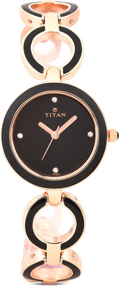 Titan NQ95036WM01 Purple upgrades Enamel Analog Watch For Women