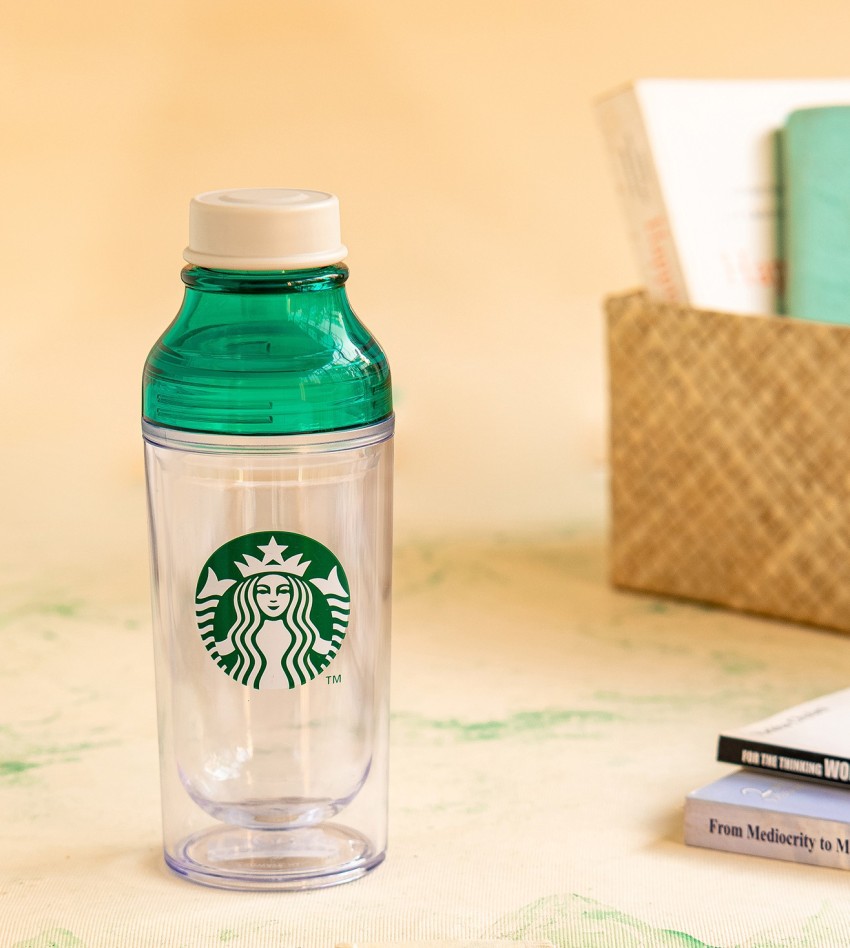 Green & White Shaker Bottle 443 ml Starbucks Coffee