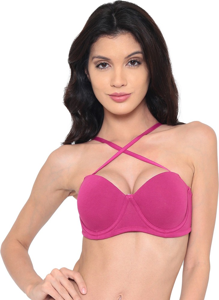 Buy Laavian Pink Full Coverage Non padded Bra - 32C Online - Best