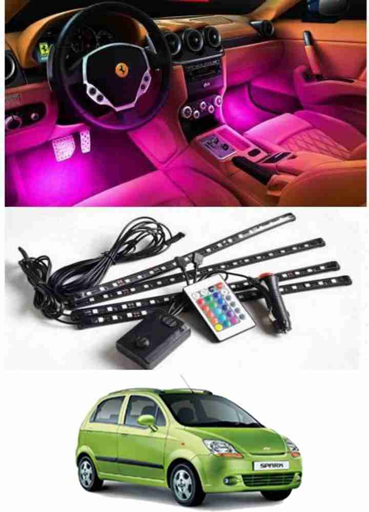 RKPSP Car Interior 4 Pcs 48 Led Atmosphere Strip Decoration Lights