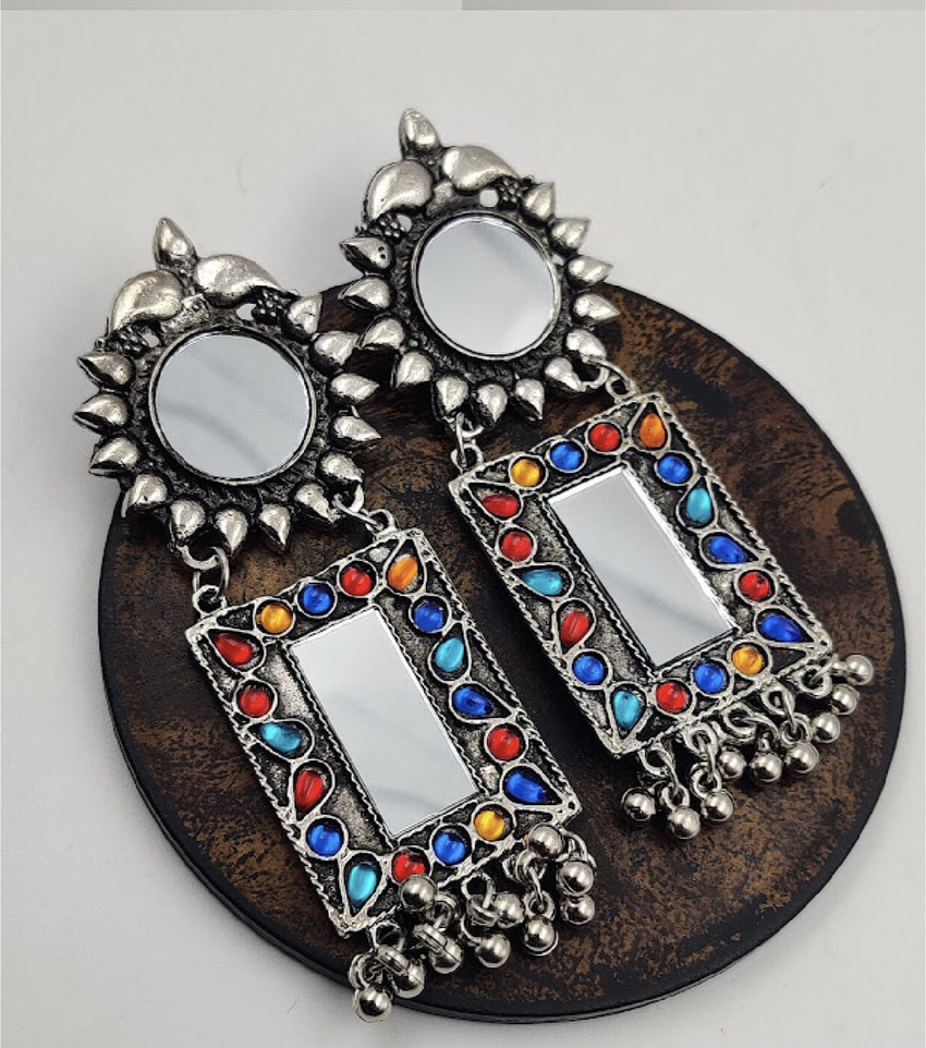 Mirror earrings flipkart hotsell