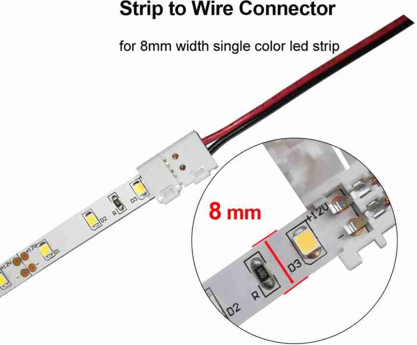 2pin 8mm LED Connector