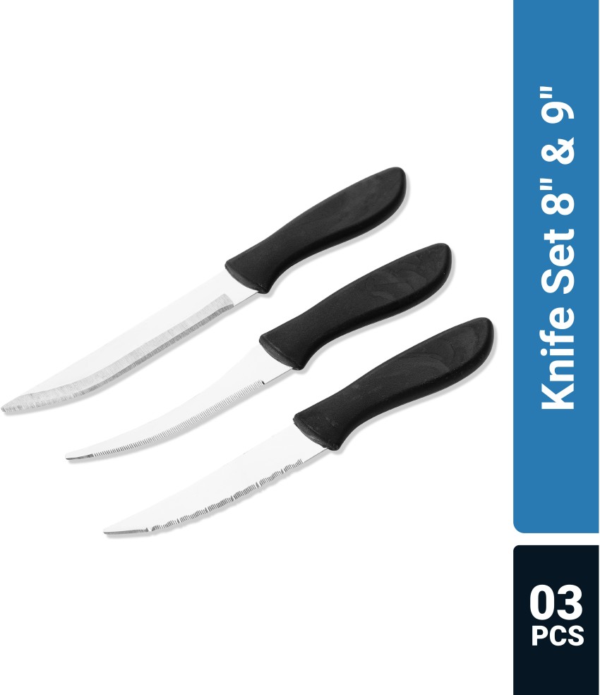 Mr.Cook 3 Pc Stainless Steel Knife Set Price in India - Buy Mr.Cook 3 Pc  Stainless Steel Knife Set online at