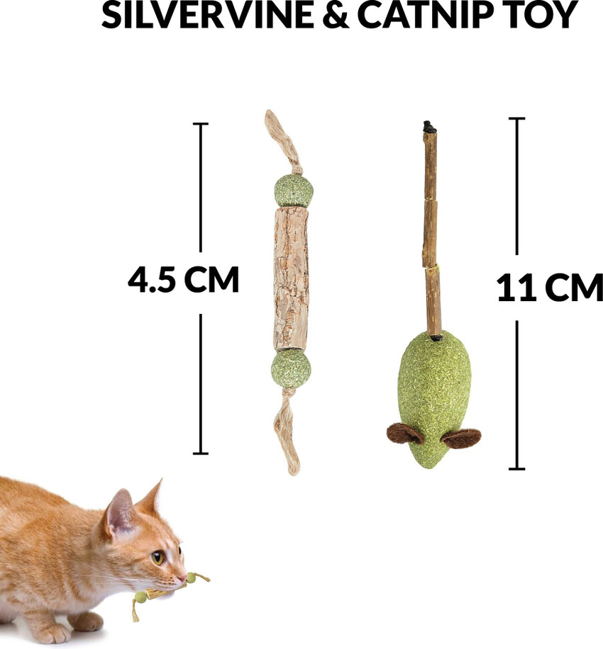 Compressed top catnip toy