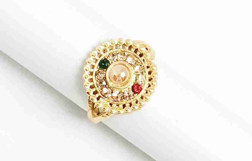 Geetanjali Jewelers Brass Gold Plated Ring Price in India Buy Geetanjali Jewelers Brass Gold Plated Ring Online at Best Prices in India Flipkart
