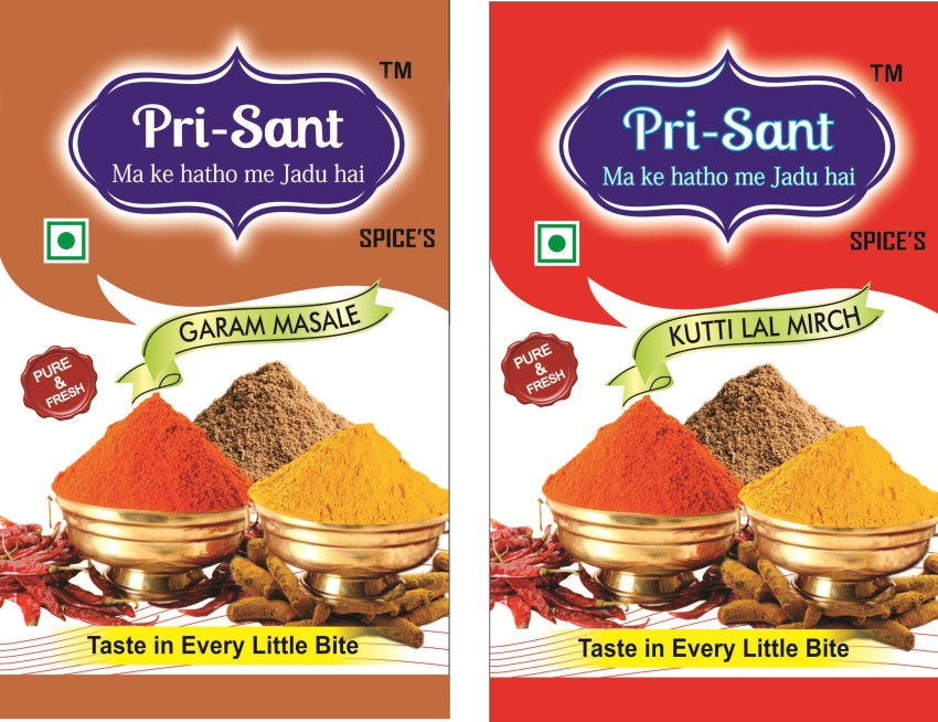 prisant GARAM MASALA MIRCH COMBO Price in India - Buy prisant GARAM MASALA  MIRCH COMBO online at