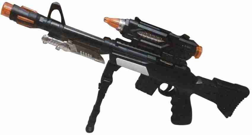 IndusBay 18 Inches Light & Sound Army Style AK47 Machine Toy PUBG Musical  Gun for Kids Guns & Darts - 18 Inches Light & Sound Army Style AK47 Machine  Toy PUBG Musical