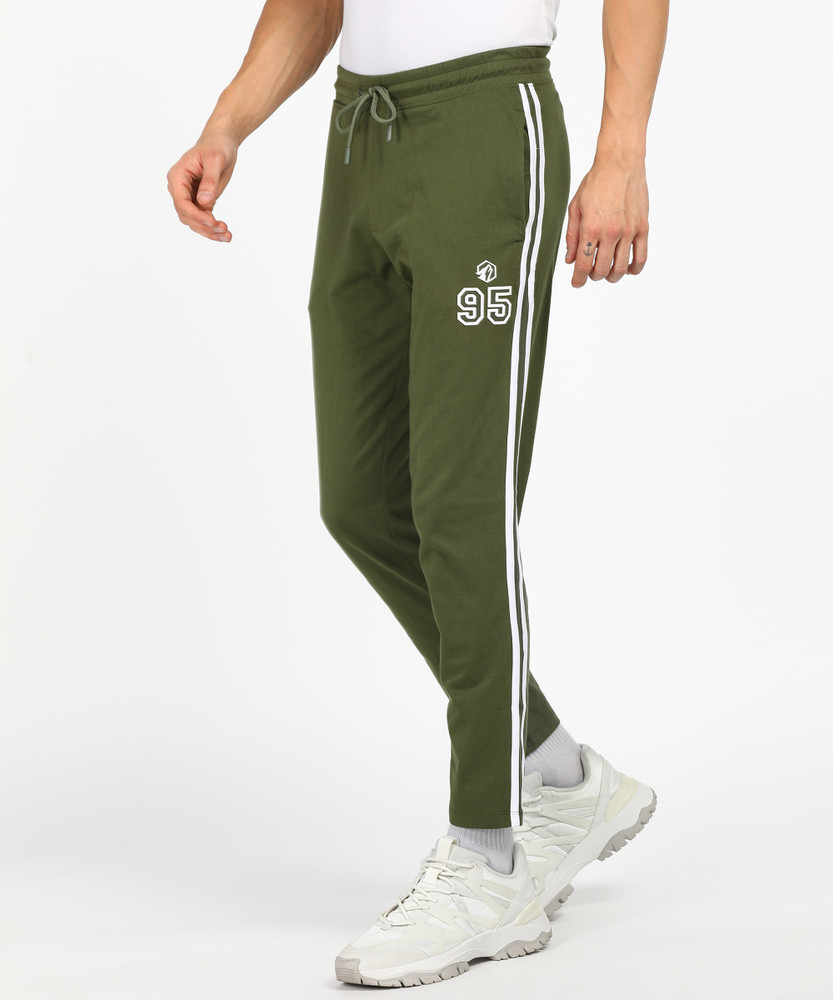 RUF AND TUF Solid Men Dark Green Track Pants Buy RUF AND TUF
