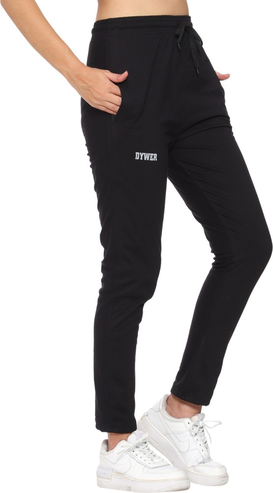 DYWER Solid Women Black, Olive Track Pants - Buy DYWER Solid Women Black,  Olive Track Pants Online at Best Prices in India