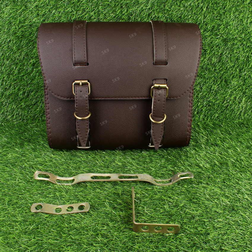 Leather bike hotsell seat bag