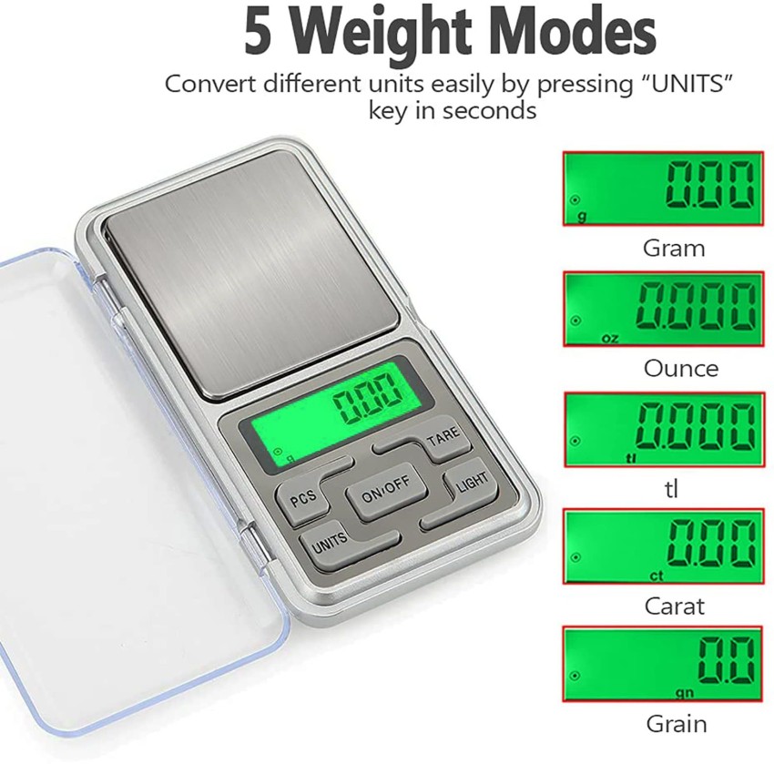 shrines Digital Display 0.1 Gm to 200 Grams Mini Pocket Weight