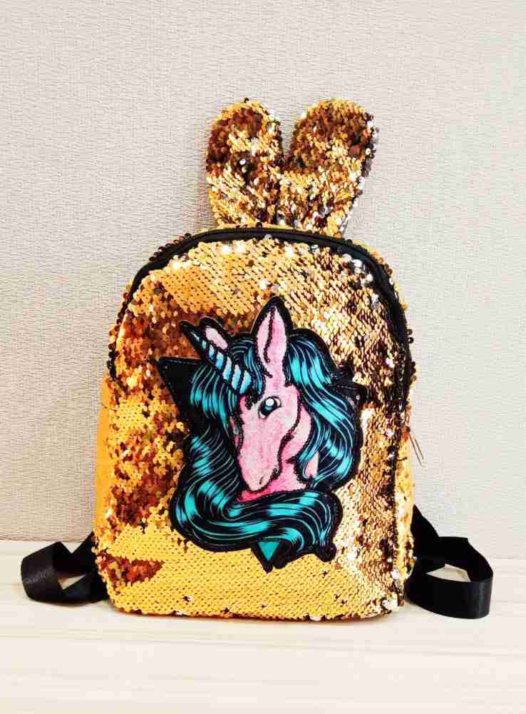 Priceless Deals Kids Unicorn Sequin Backpack and Mirror Keychain