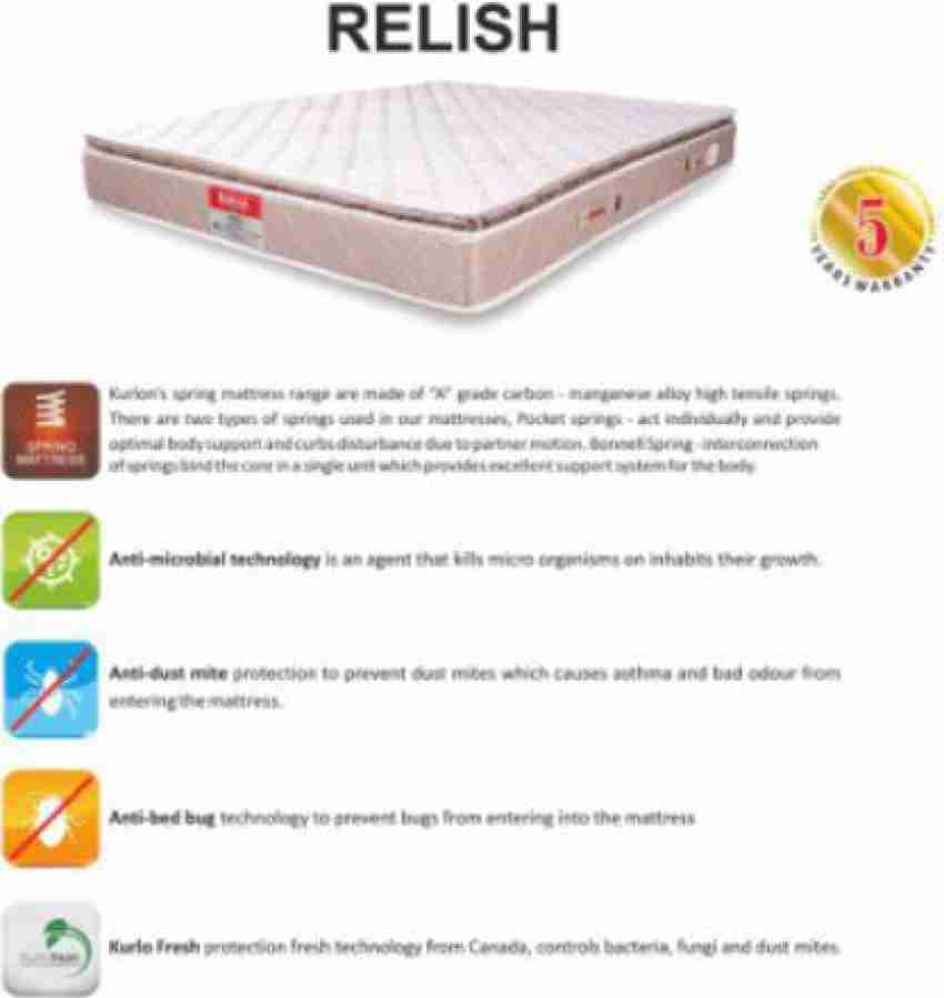 Kurlon relish pocket on sale spring mattress