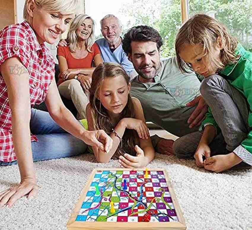 Buy LandVK's 2 in 1 Ludo and Snake and Ladder Board Game, Multicolor (Snake  Ladder and Ludo) Online at Low Prices in India 