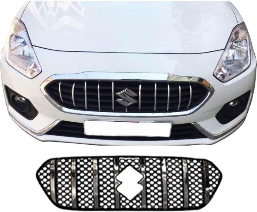 SNTP GTR Style Chrome Front Grill For Maruti Dzire Type 3(2017-2019) Maruti  Dzire Type 3 GTR Style Front Grill Car Grill Cover Price in India - Buy  SNTP GTR Style Chrome Front