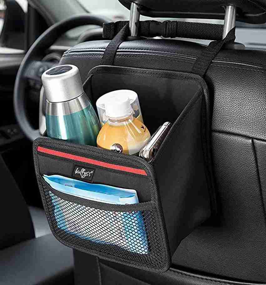 Bulfyss Car Trunk Backseat Organiser Large Hanger Storage Space Saver Black Trunk Organizer
