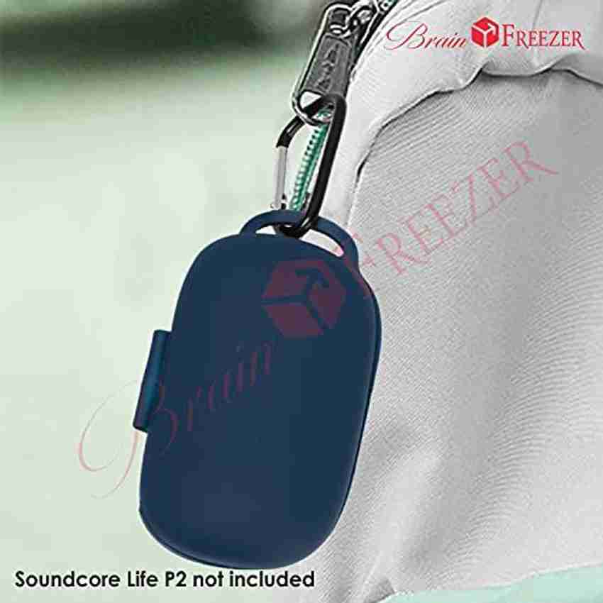 J Pouch for TPU Case Compatible with Anker Soundcore Life P2 True Wireless Headphones Case Blue