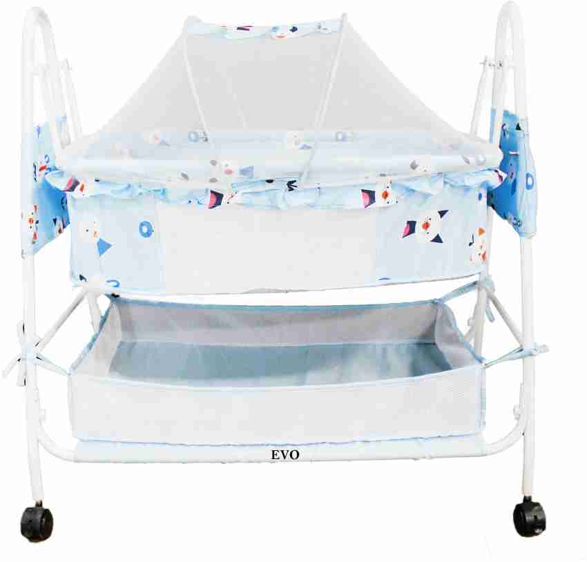 Miss & Chief by Flipkart Cozy New Born Baby Cradle, Baby Swing, Baby jhula,  Baby palna, Baby Bedding, Baby Bed, Crib, Bassinet with Mattress, Pillow,  Mosquito Net for 0-9 Months - Buy