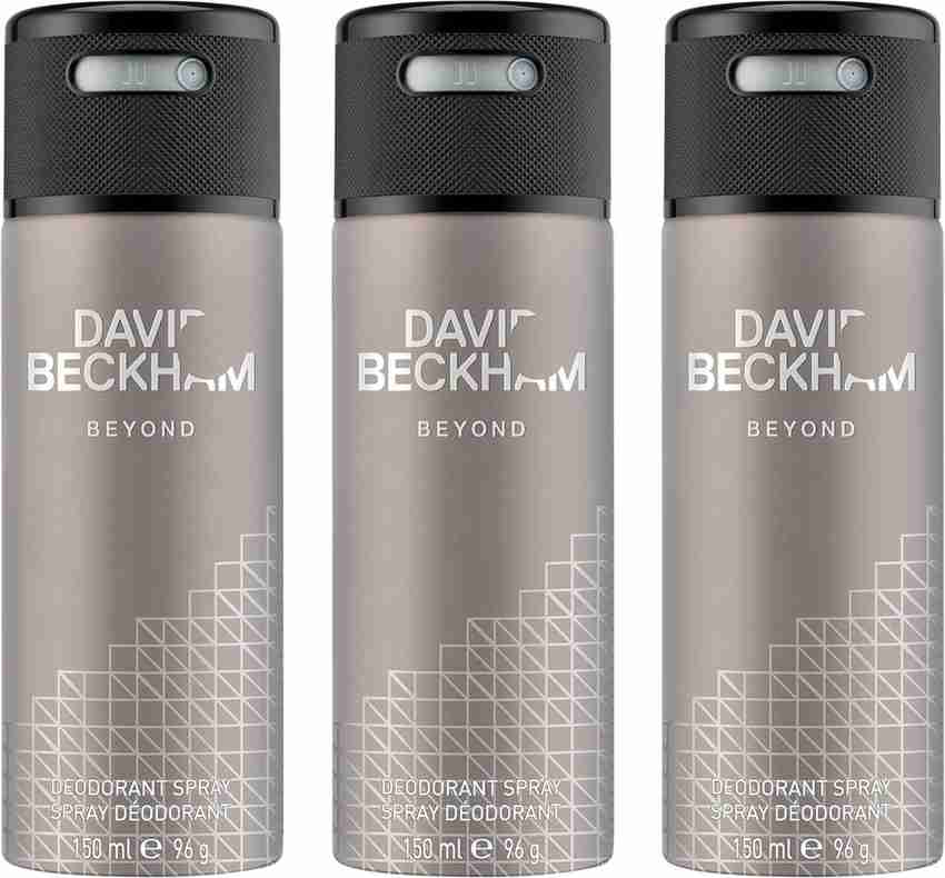 DAVID BECKHAM Beyond Legend Deodorant Spray 150ml Pack of 3