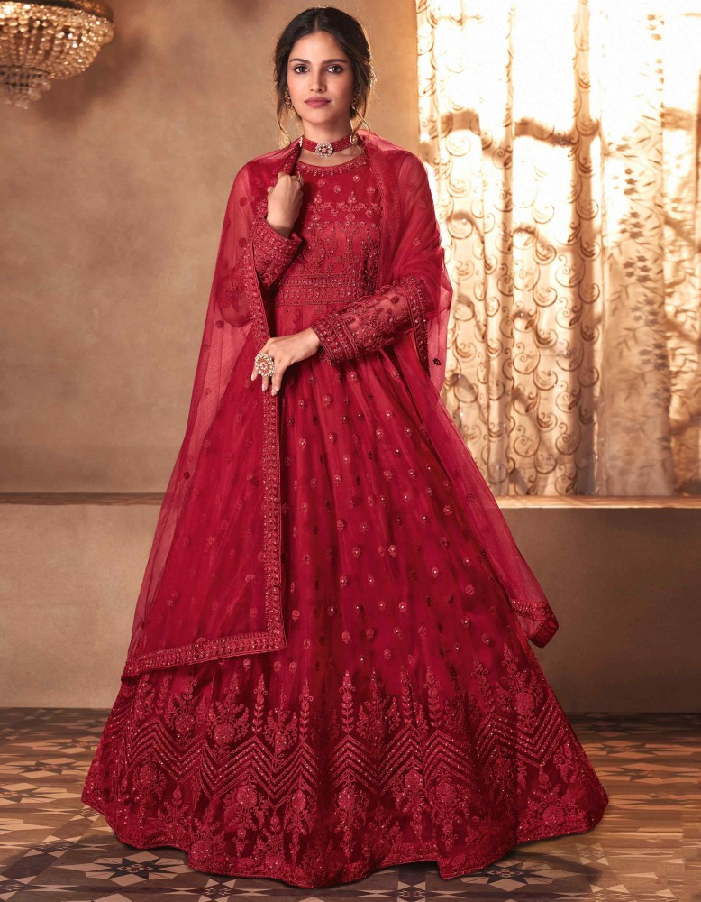 OMSAIFAB Girls Maxi/Full Length Festive/Wedding Dress Price in India - Buy  OMSAIFAB Girls Maxi/Full Length Festive/Wedding Dress online at Flipkart.com