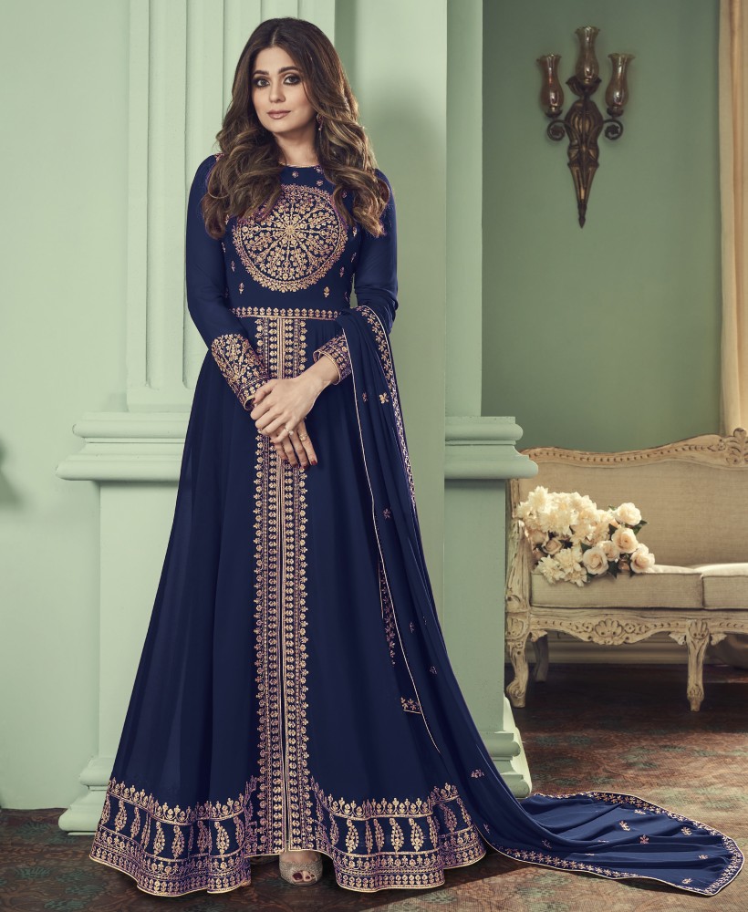 Flipkart long clearance frock suits