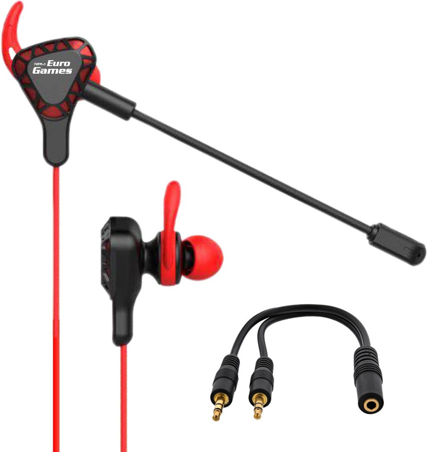RPM Euro Games Gaming Earphones Headphones Works With Mobile Phones PS4 PS5 Xbox PC Laptop Wired