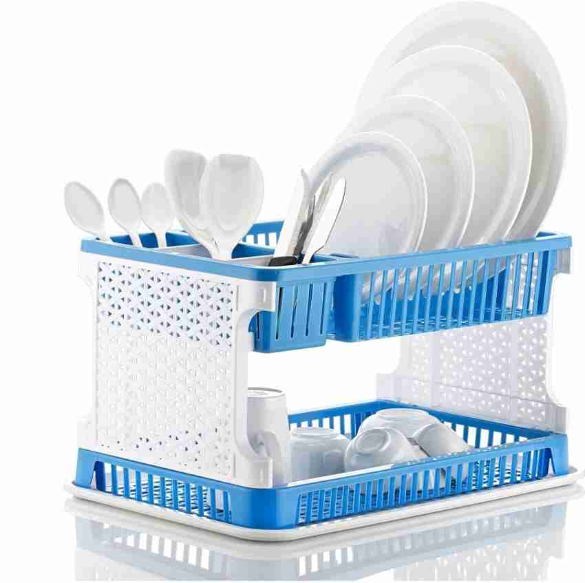 Flipkart SmartBuy Dish Drainer Kitchen Rack Plastic Price in India Buy Flipkart SmartBuy Dish Drainer Kitchen Rack Plastic online at Flipkart