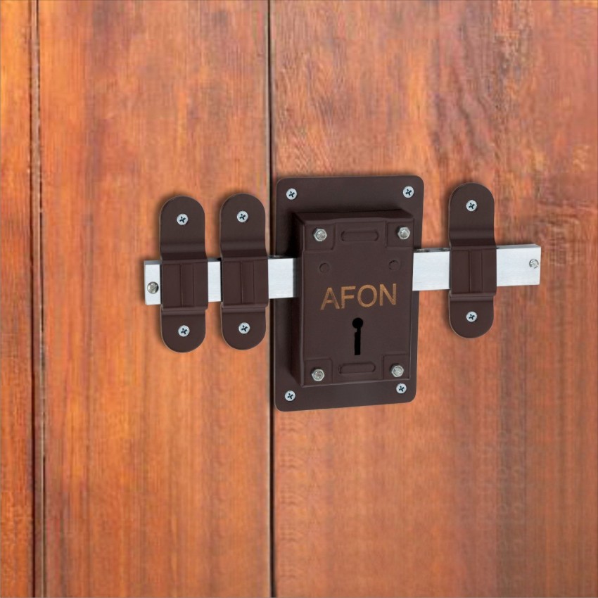 1pc Useful Home Door Lock Durable Safety Window Latch Stainless Steel Door Lock, Size: 11.9x4.3x2.5cm