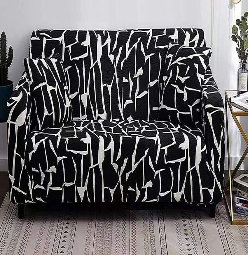 lukzer Polyester Abstract Sofa Cover Price in India - Buy lukzer