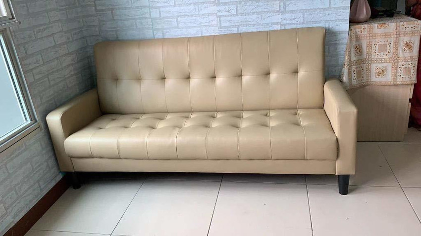 Bowzar Nylex 5 Meter Cream Upholstery Rexine Fabric Leather for