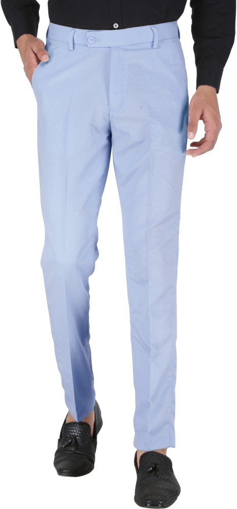 Raymond Slim Fit Men Light Blue Trousers  Buy Raymond Slim Fit Men Light  Blue Trousers Online at Best Prices in India  Flipkartcom