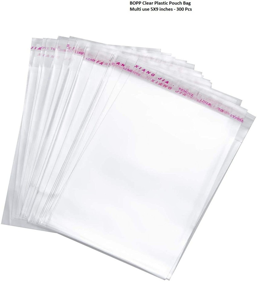 ShreeBalaji Self Adhesive Resealable BOPP Clear Plastic Pouch